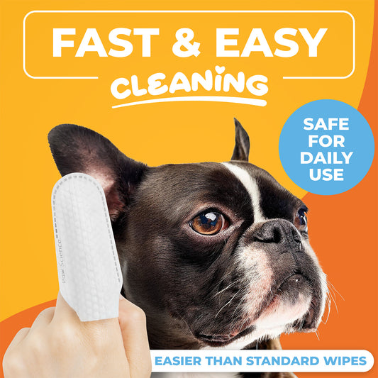 Paw Science Ear Finger Wipes for Dogs & Cats - Coconut (50 Wipes)