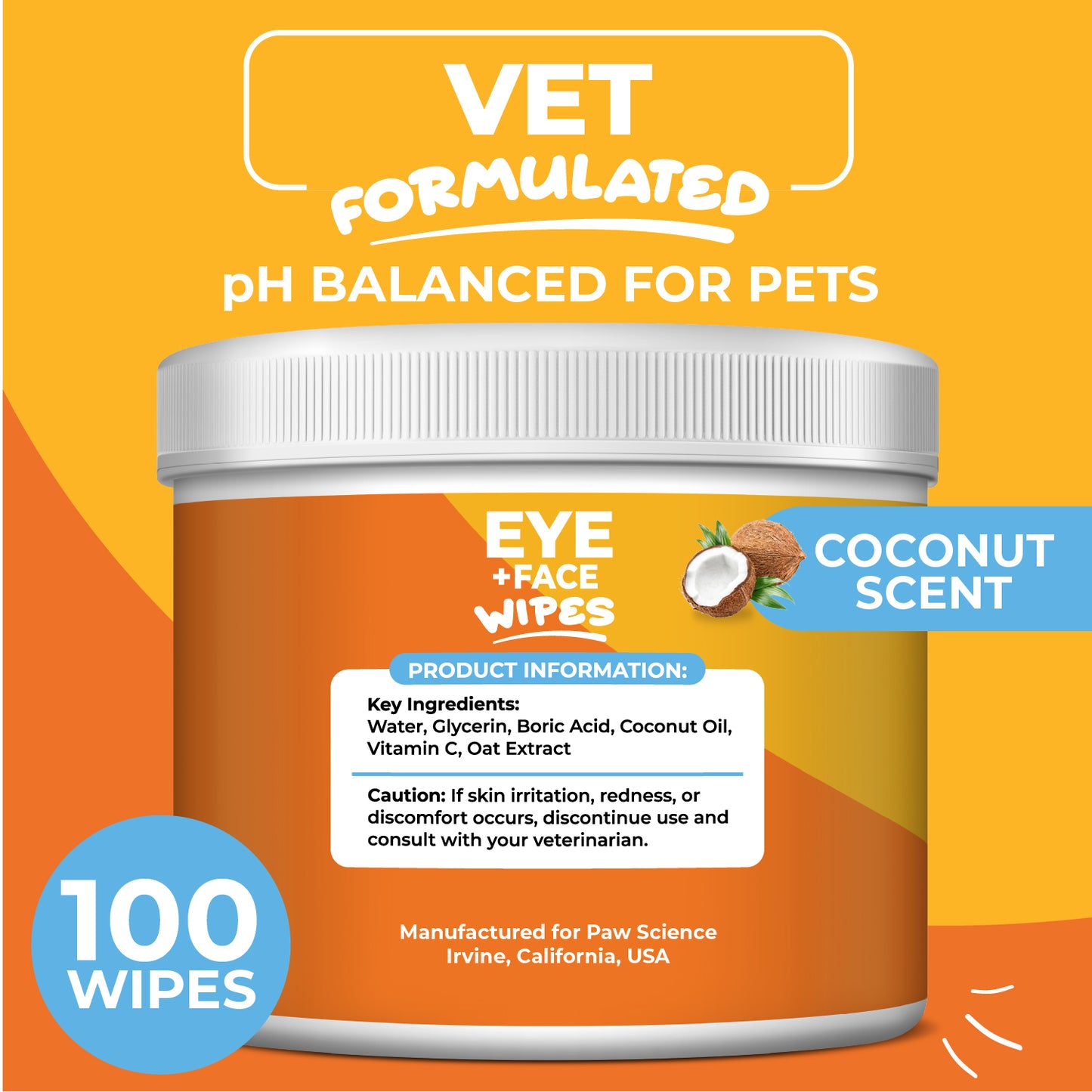 Eye & Face Round Wipes