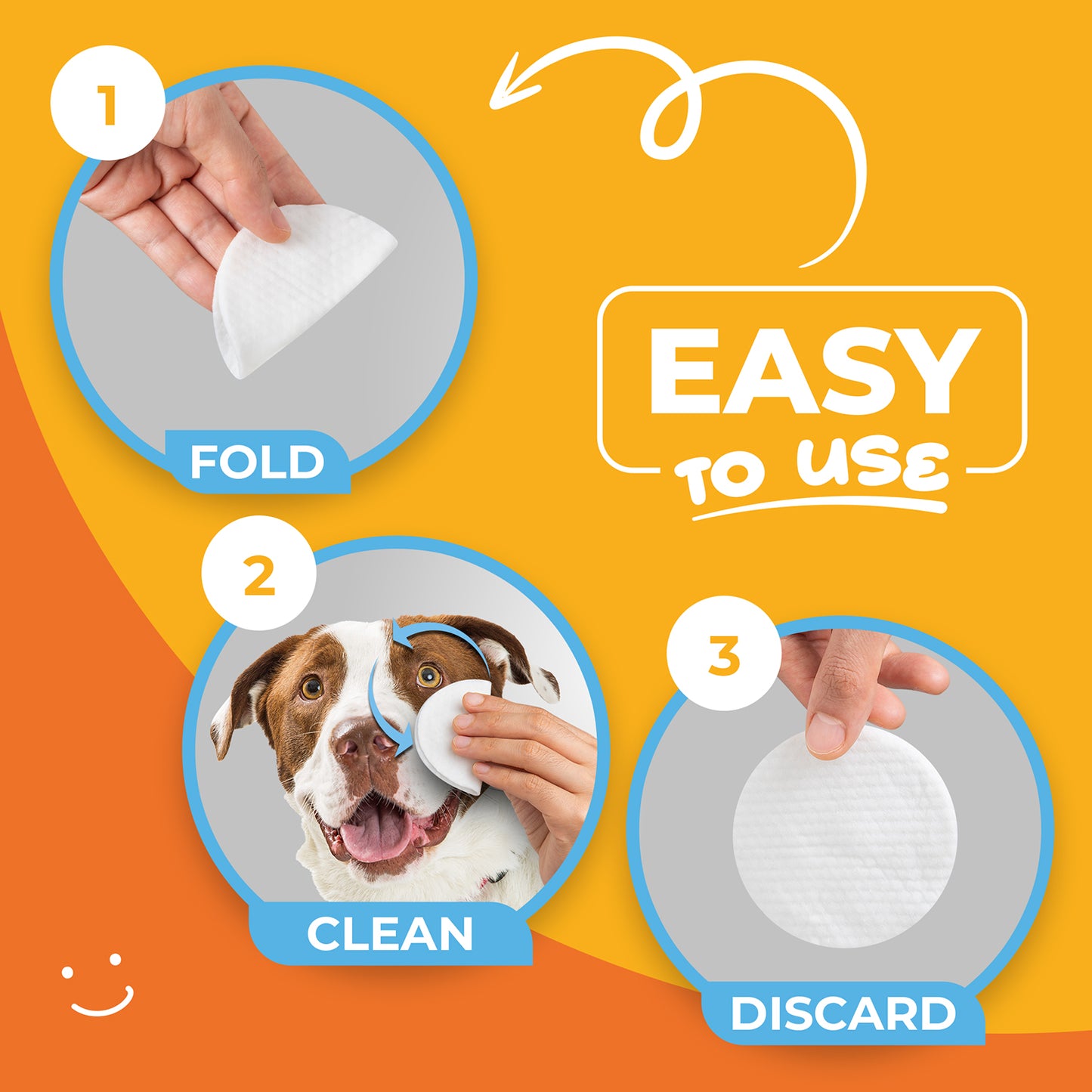 Eye & Face Round Wipes