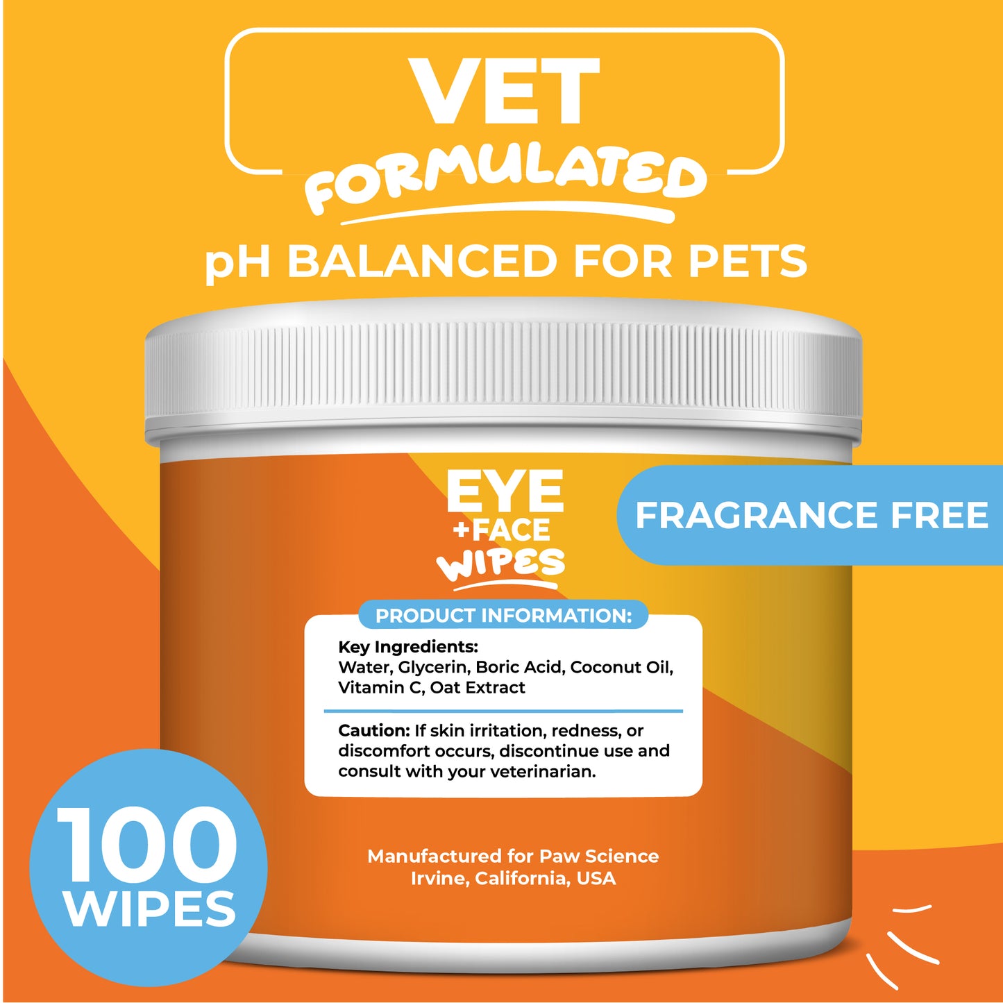 Eye & Face Round Wipes